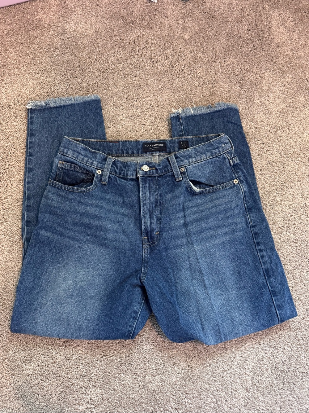 Lucky Brand High Rise Mom Jean Drew